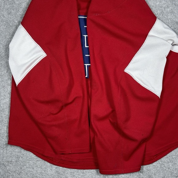 Laval Rockets Hockey jersey Men's Size 56 3XL Red AHL CCM Fighter Strap - Picture 10 of 16